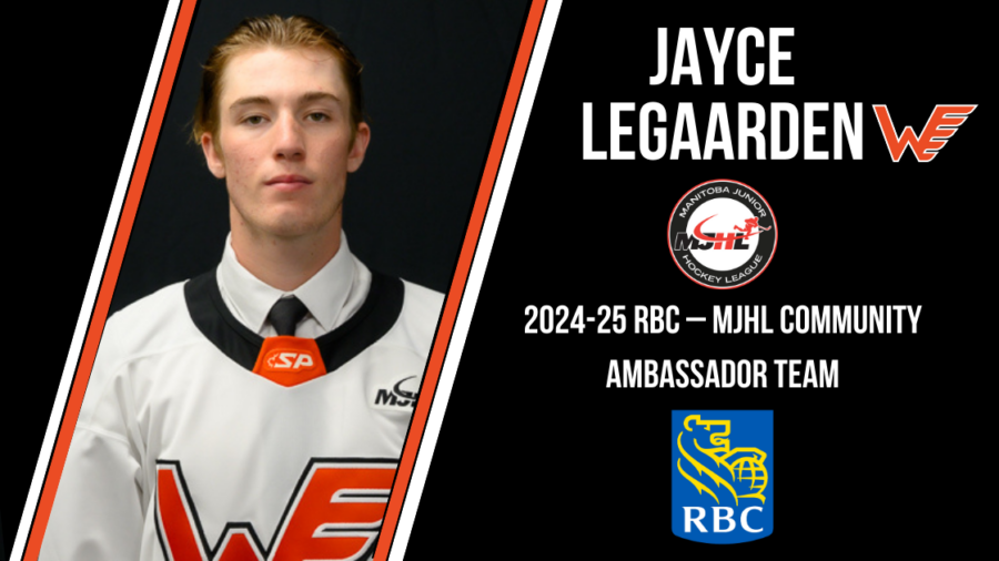 Jayce Legaarden Named to RBC – MJHL Community Ambassador Team for 2024-25 Season